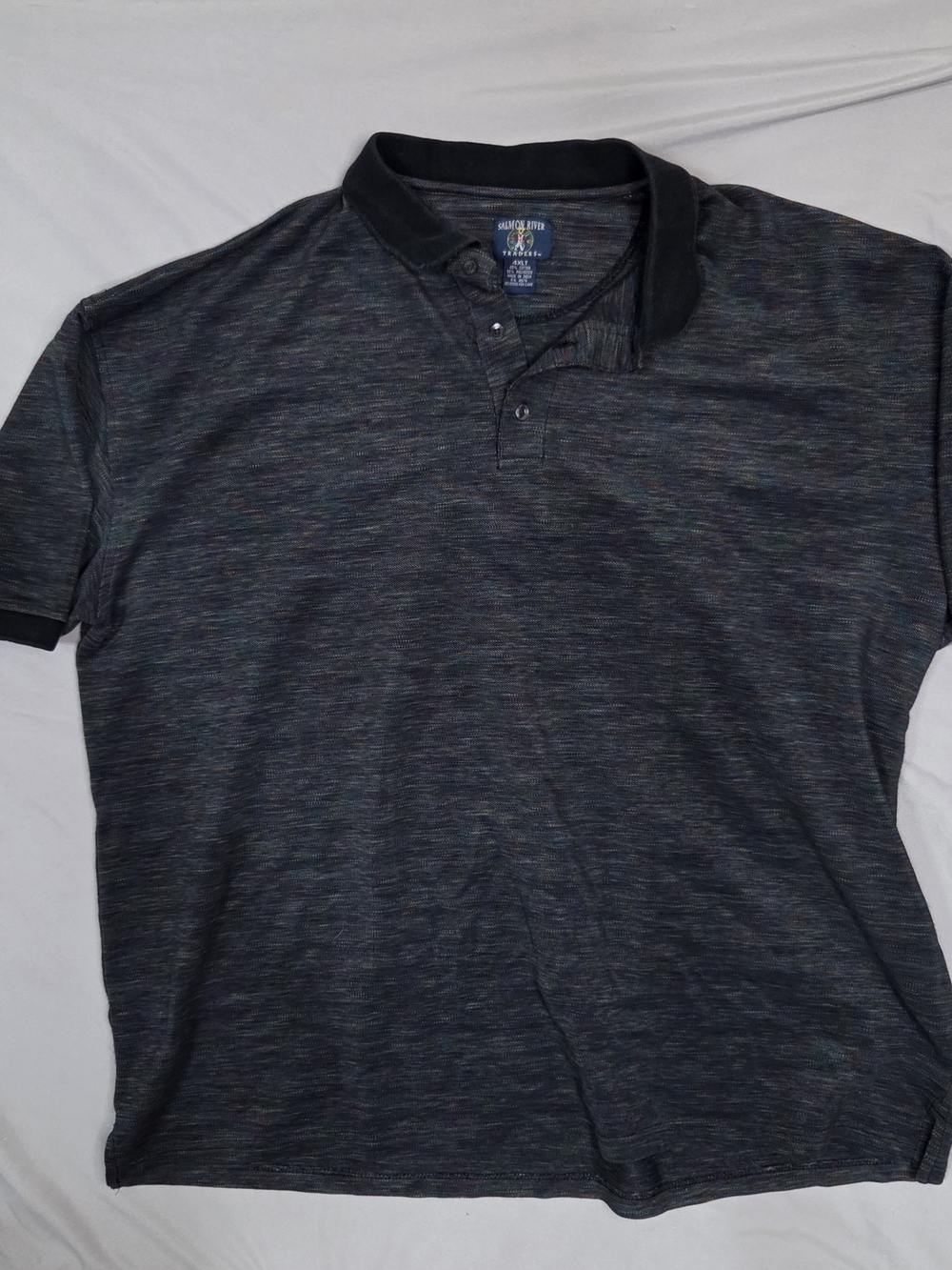 Salmon River Traders Men Polo Shirt 4XLT Big Tall Space Dye Multi Color 4XL